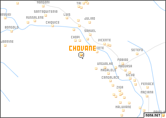 map of Chovane