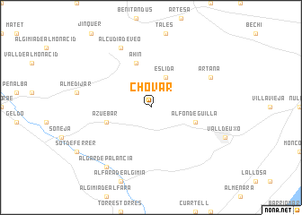 map of Chóvar