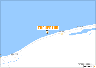 map of Choventún