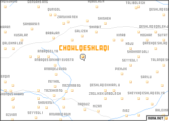 map of Chowl Qeshlāqī