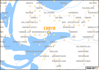 map of Choya