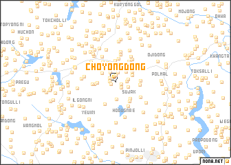 map of Choyong-dong