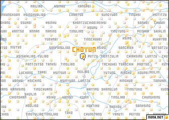 map of Cho-yün