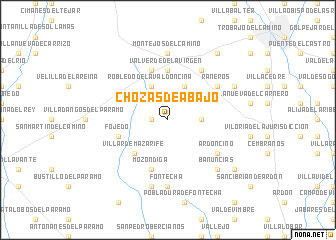 map of Chozas de Abajo