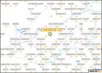 map of Chramiště