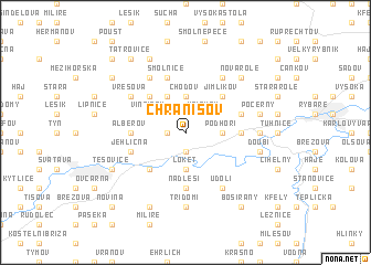 map of Chranišov