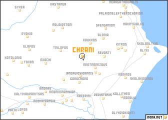 map of Chráni