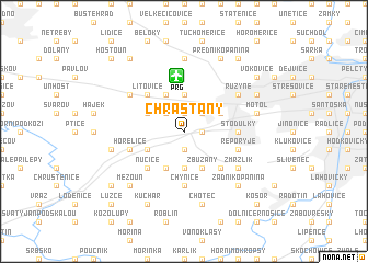 map of Chrášťany