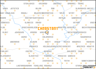 map of Chrášťany