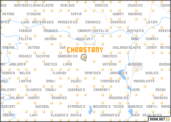 map of Chrášťany