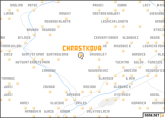 map of Chrastková