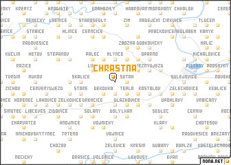 map of Chrastná