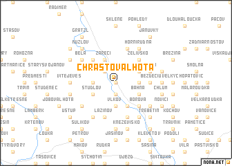 map of Chrastová Lhota