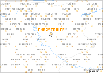 map of Chrášťovice