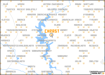 map of Chrást