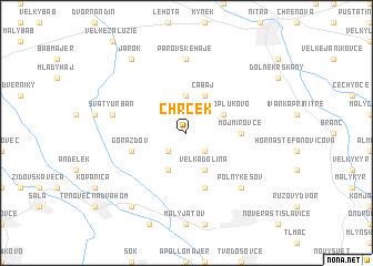 map of Chrček