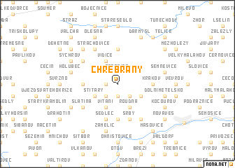 map of Chřebřany