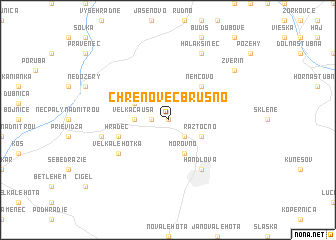 map of Chrenovec-Brusno