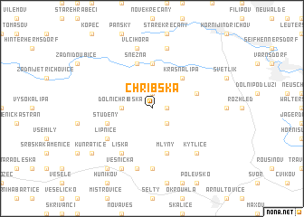 map of Chřibská