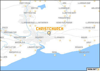 map of Christchurch