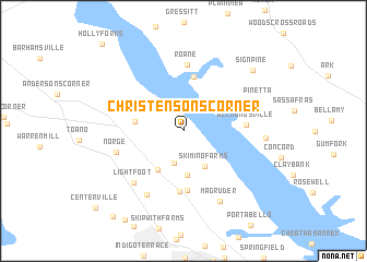 map of Christensons Corner