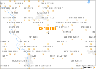 map of Christes