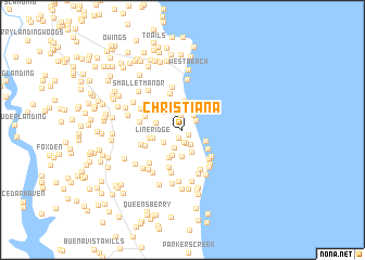 map of Christiana