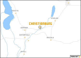 map of Christianburg