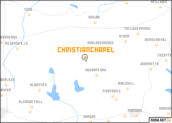 map of Christian Chapel