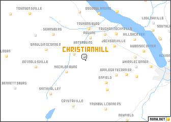 map of Christian Hill