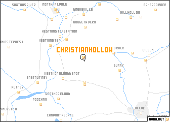 map of Christian Hollow