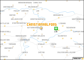 map of Christian Malford