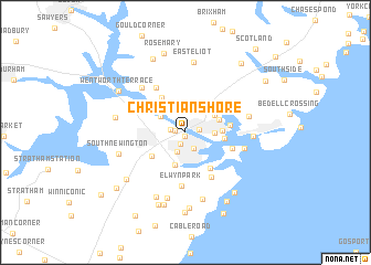 map of Christian Shore