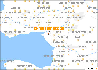 map of Christianskoog