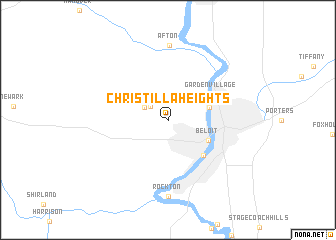 map of Christilla Heights