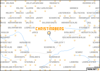 map of Christinaberg