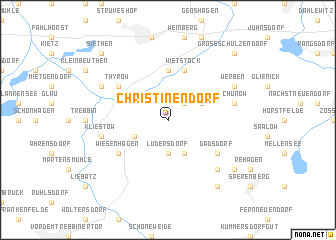 map of Christinendorf