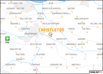 map of Christleton