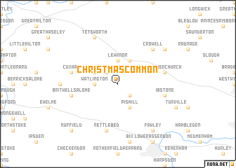 map of Christmas Common