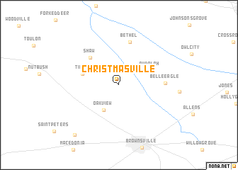 map of Christmasville