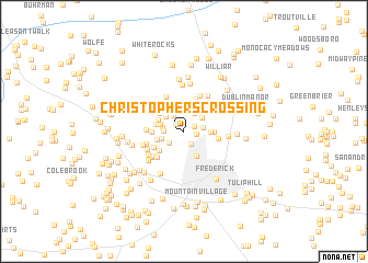 map of Christophers Crossing