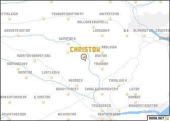 map of Christow