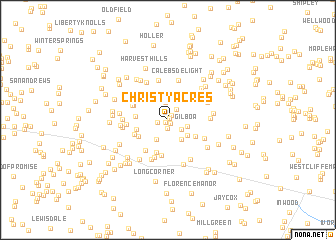 map of Christy Acres