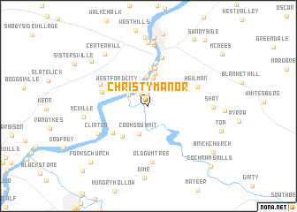 map of Christy Manor