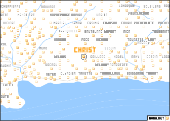 map of Christ