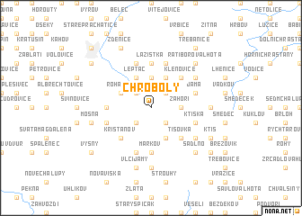 map of Chroboly