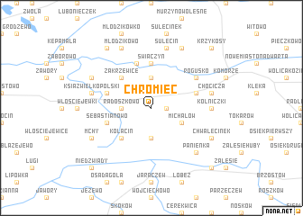 map of Chromiec