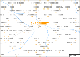 map of Chronibory