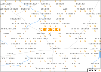 map of Chróścice