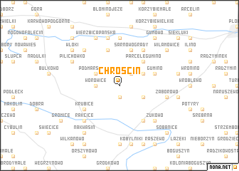 map of Chróścin